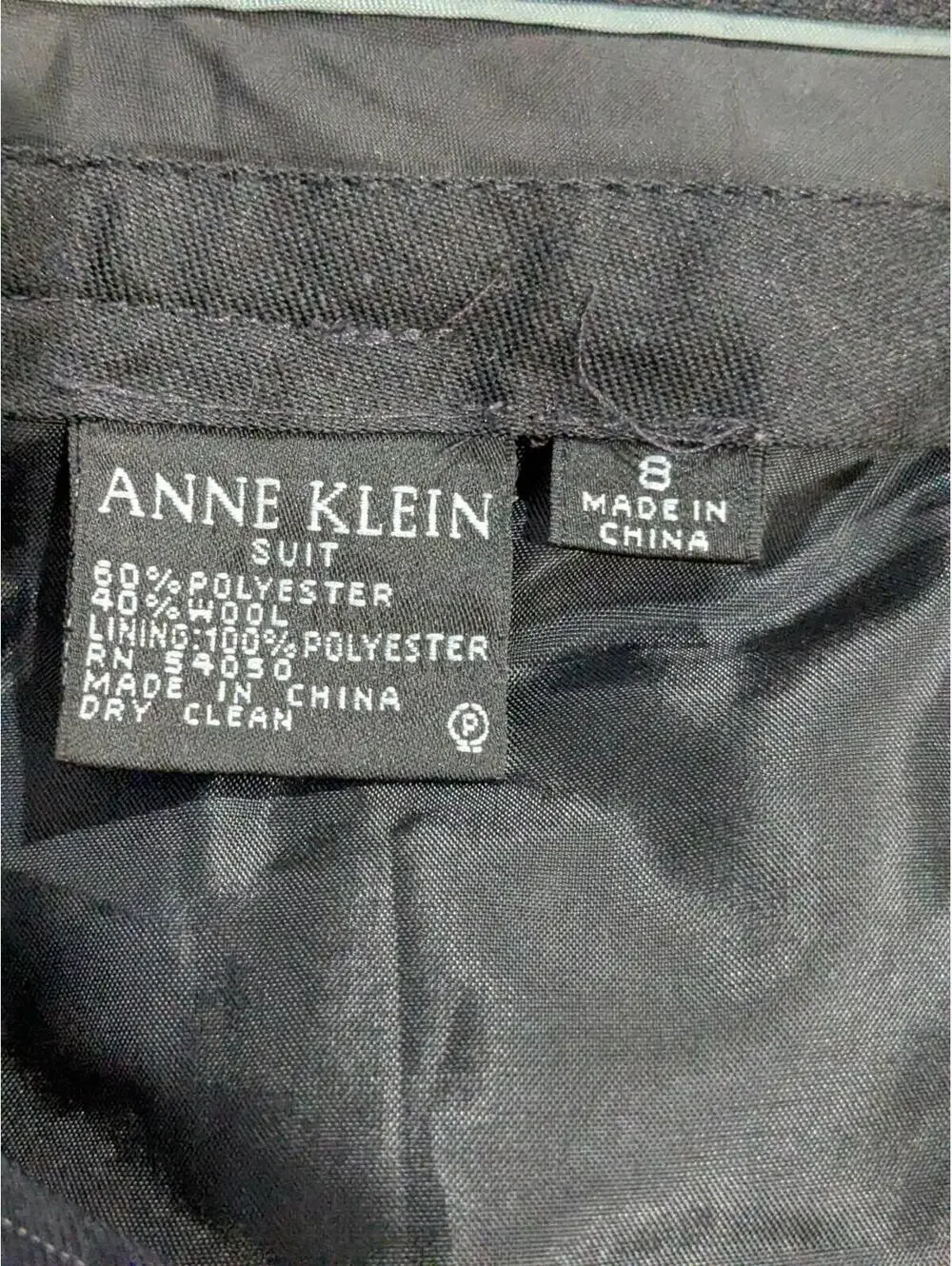 Anne Klein Women’s Pinstripe Wide-Leg Suit Pants, Size 8 - Picture 3 of 9